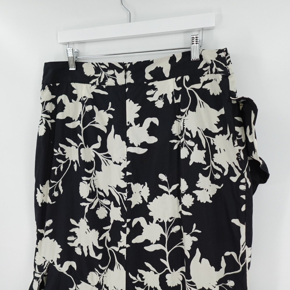Johanna Ortiz x H&M Floral Skirt 14 Black Flounced Frill Flamenco Lola Rumba - Picture 9 of 15